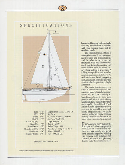 Island Packet 44 Launch Brochure