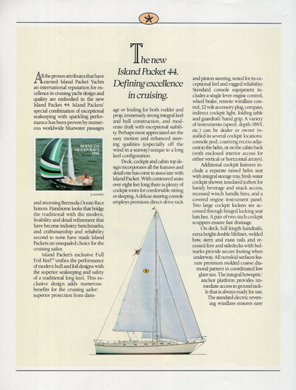 Island Packet 44 Launch Brochure