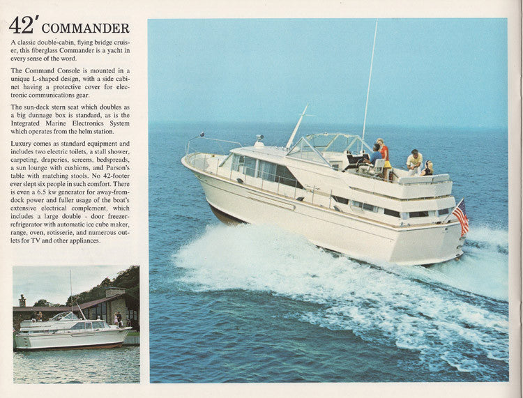 Chris Craft 1971 Commander Brochure