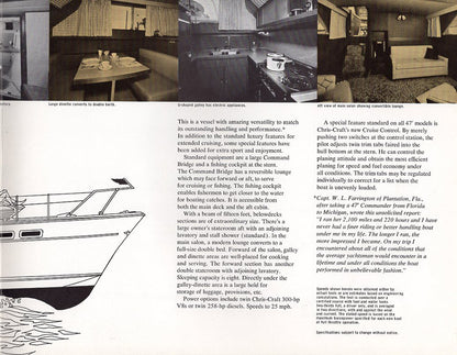 Chris Craft Commander 47 Brochure