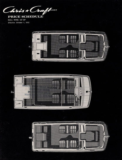 Chris Craft 1973 Gull Wing Price List
