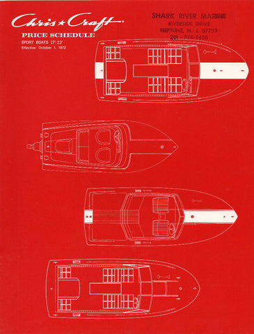 Chris Craft 1973 XK / Lancer Specification Brochure