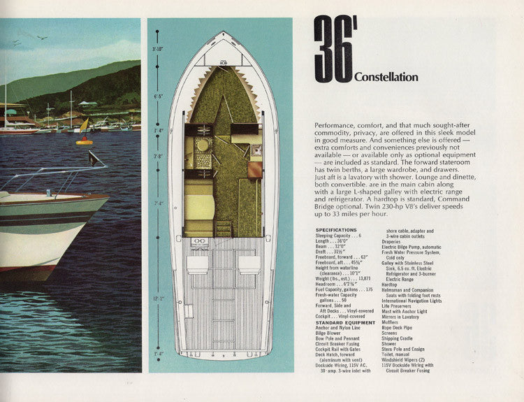 Chris Craft 1969 Constellation / Corvette  Brochure