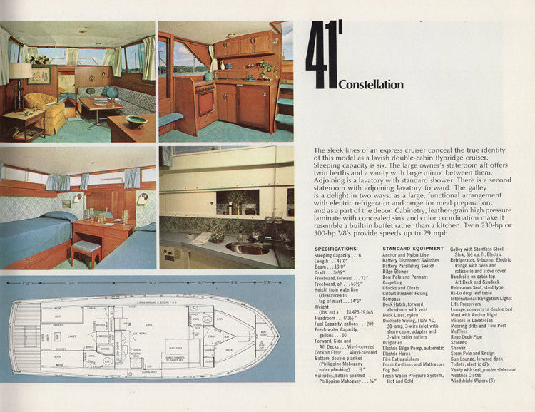 Chris Craft 1969 Constellation / Corvette  Brochure