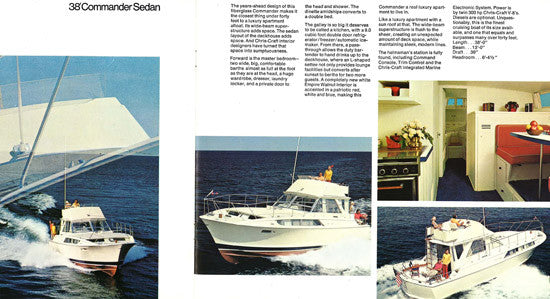 Chris Craft 1970 Commander Cruisers Brochure