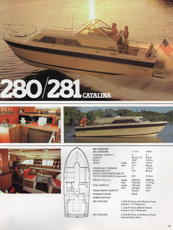 Chris Craft 1981 Sport Boats Brochure