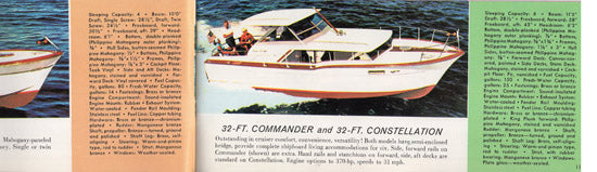 Chris Craft 1960 Sport Boat & Sea Skiffs Mini Brochure