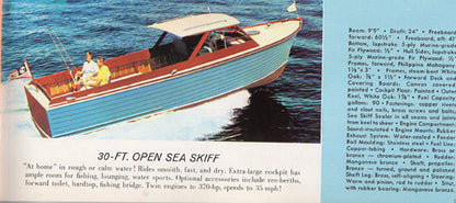 Chris Craft 1960 Sport Boat & Sea Skiffs Mini Brochure