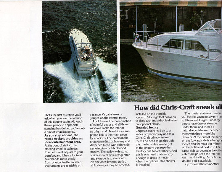 Chris Craft Catalina 35 Double Cabin Brochure
