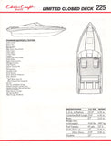 Chris Craft 225 Limited Closed Deck Specification Brochure