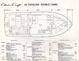 Chris Craft Catalina 35 Double Cabin Specification Brochure