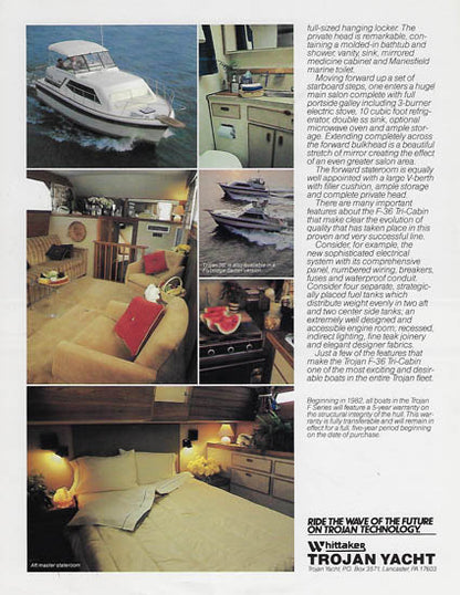 Trojan 36 Tri Cabin Brochure