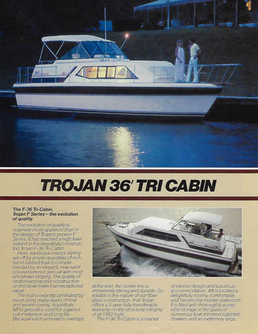 Trojan 36 Tri Cabin Brochure