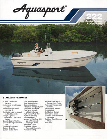 Aquasport 222 Center Console Professional Brochure