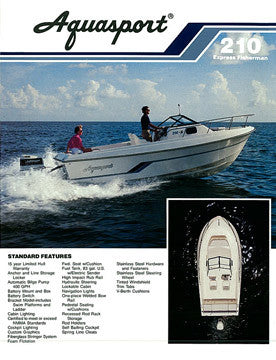 Aquasport 210 Express Fisherman Brochure