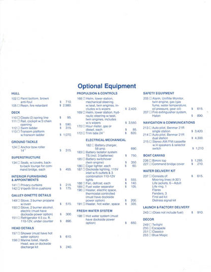 Uniflite 28 Mega Specification Brochure