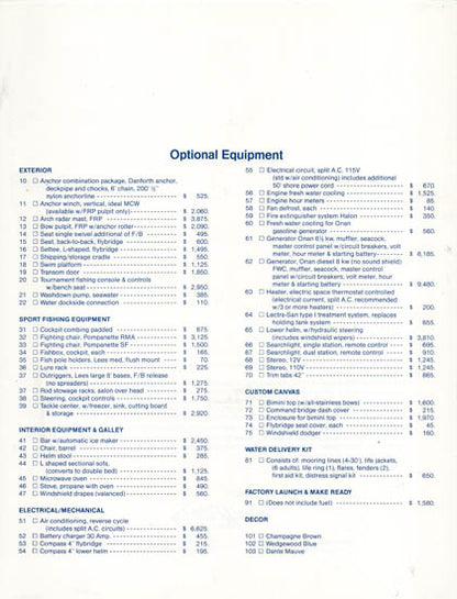 Uniflite 38 SE Specification Brochure