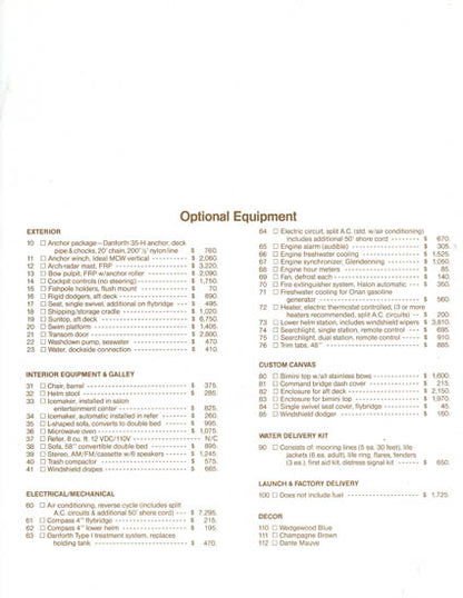 Uniflite 48 II SE Specification Brochure