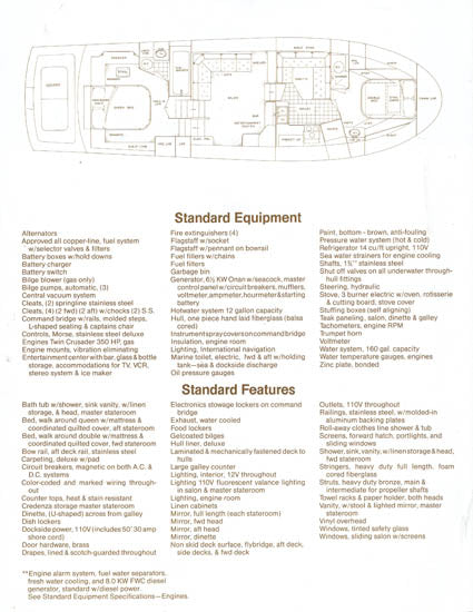 Uniflite 48 II SE Specification Brochure