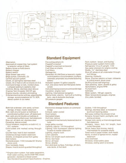 Uniflite 48 II SE Specification Brochure