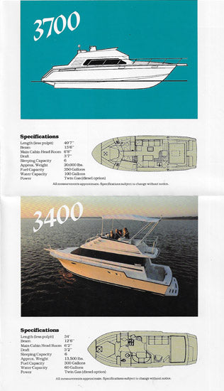 Luhrs 1990s Motoryacht Brochure