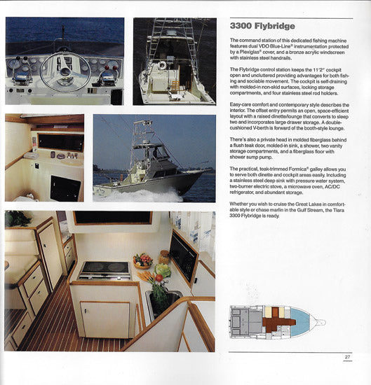 Tiara 1990 Oversize Brochure