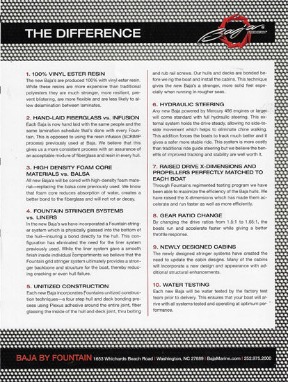 Baja 2009 Brochure