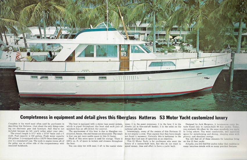 Hatteras 53 Motor Yacht Brochure