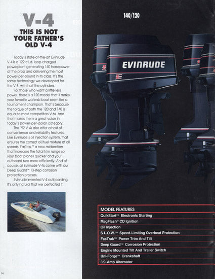 Evinrude 1992 Outboard Brochure