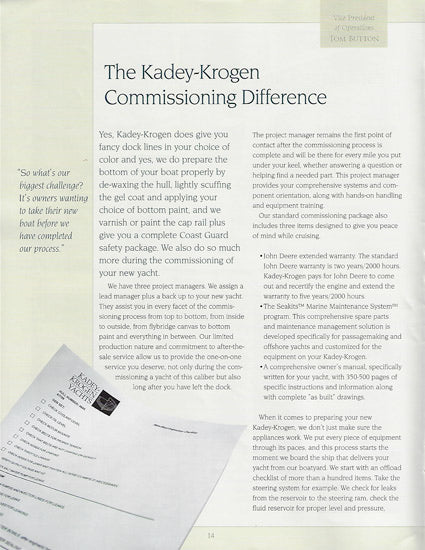 Kadey Krogen Waypoints Newsletter - Summer 2009