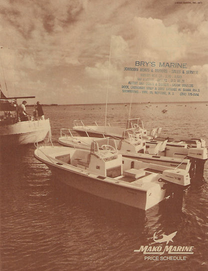 Mako 1971 Price List / Brochure