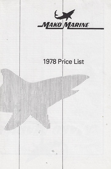 Mako 1978 Price List