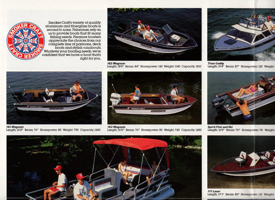 Smoker Craft 1989 Poster Brochure