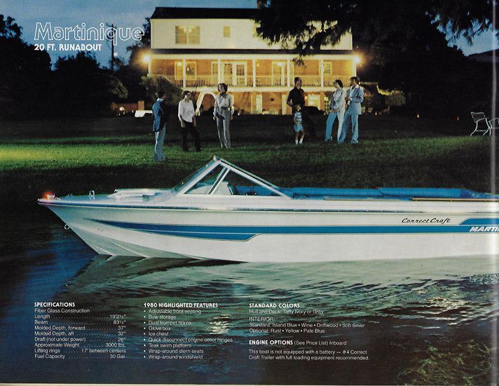 Correct Craft 1980 Ski Nautiques Brochure