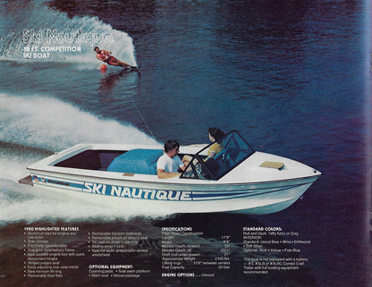 Correct Craft 1980 Ski Nautiques Brochure