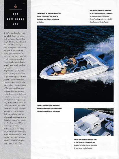 Sea Ray 170 Brochure