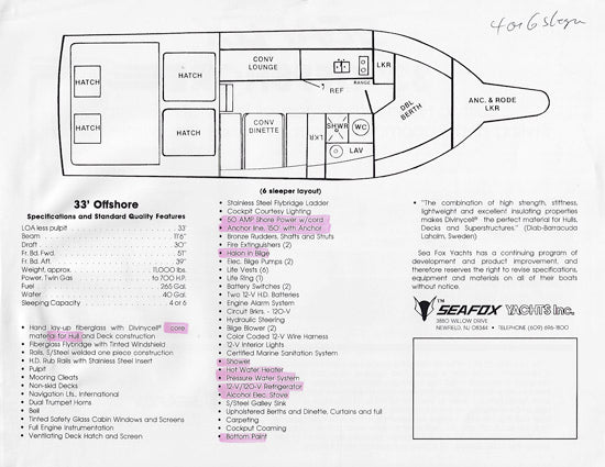Sea Fox 33 Offshore Brochure