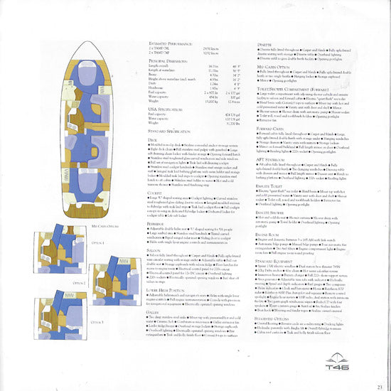 Sealine 2000 Specification Brochure