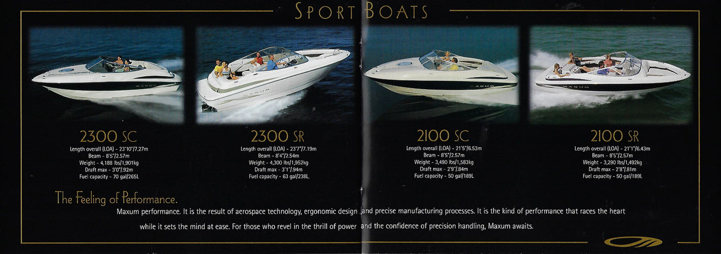 Maxum 2000 Full Line Brochure