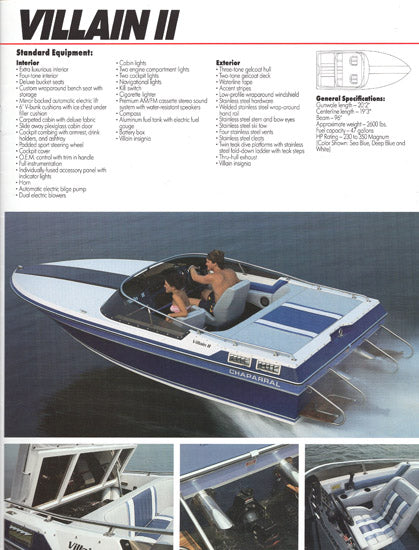 Chaparral 1987 Brochure