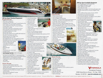 Formula 290 Sun Sport Brochure