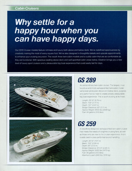Glastron 2010 Brochure