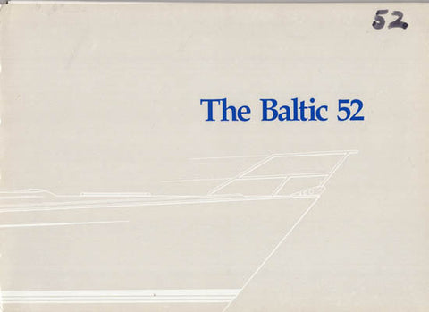 Baltic 52 Brochure Package