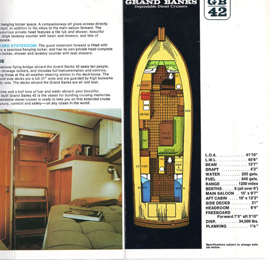 Grand Banks 42 Brochure