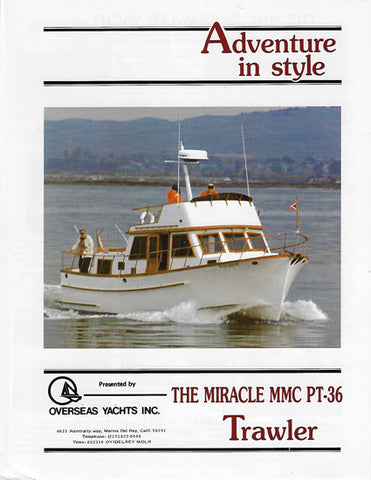 Overseas Miracle PT 36 Trawler Brochure