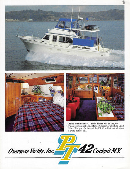 PT 42 Cockpit Motor Yacht Brochure