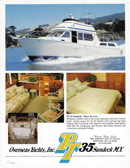 PT 35 Sundeck Motor Yacht Brochure