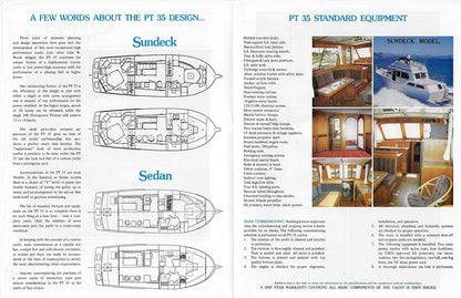 PT 35 Sundeck / Sedan Brochure