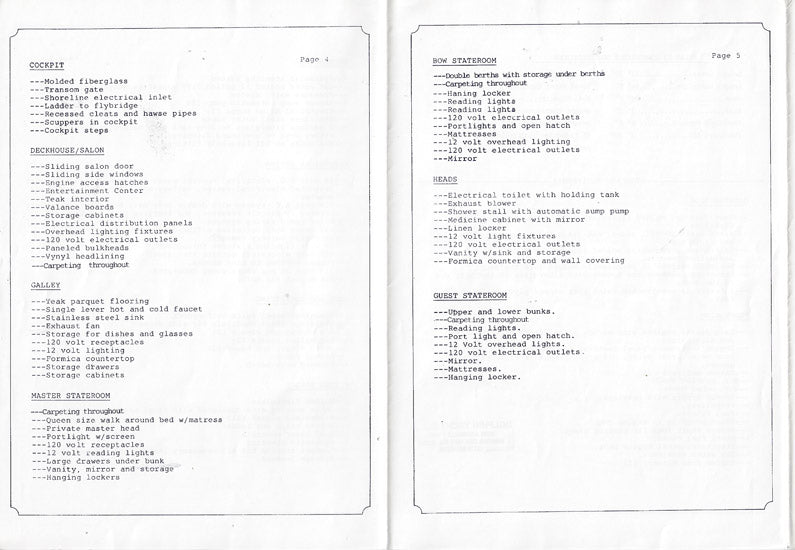 Hylas 53 Convertible Specification Brochure