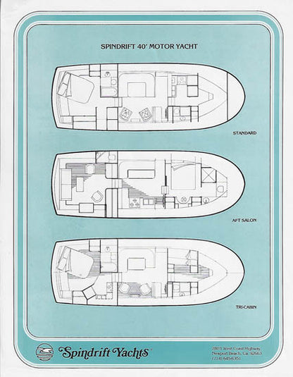 Spindrift 40 Motor Yacht & Trawler Brochure